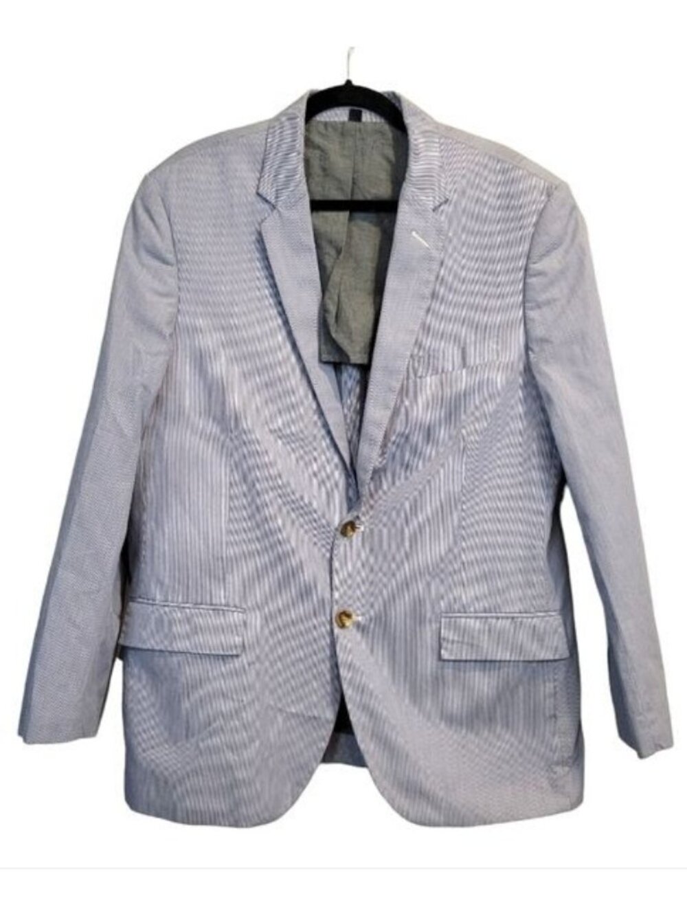 J. Crew | Thompson Men's Striped Cotton Sport Coat Blazer Jacket Blue